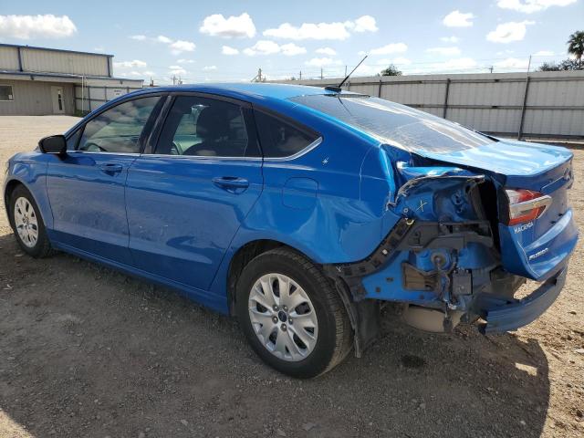 3FA6P0G70KR282903 - 2019 FORD FUSION S BLUE photo 2