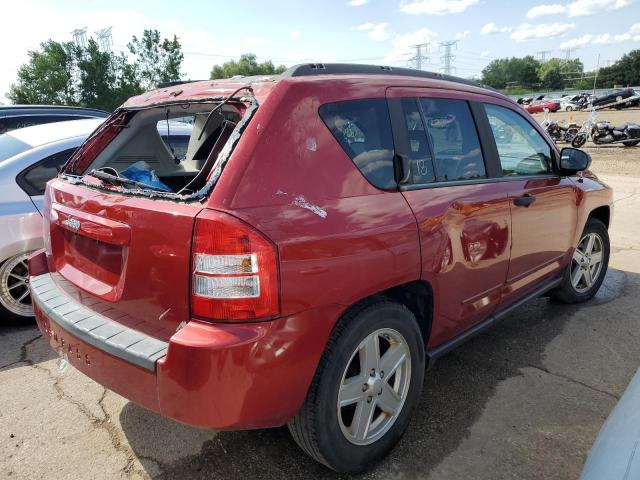 1J8FF47W38D749558 - 2008 JEEP COMPASS SPORT RED photo 3