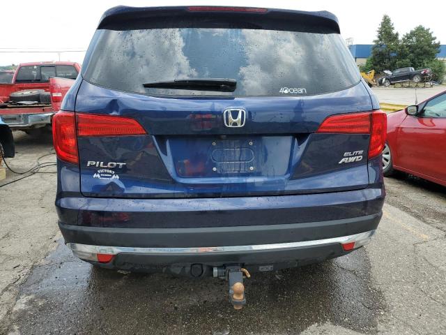 5FNYF6H00JB055592 - 2018 HONDA PILOT ELITE BLUE photo 6