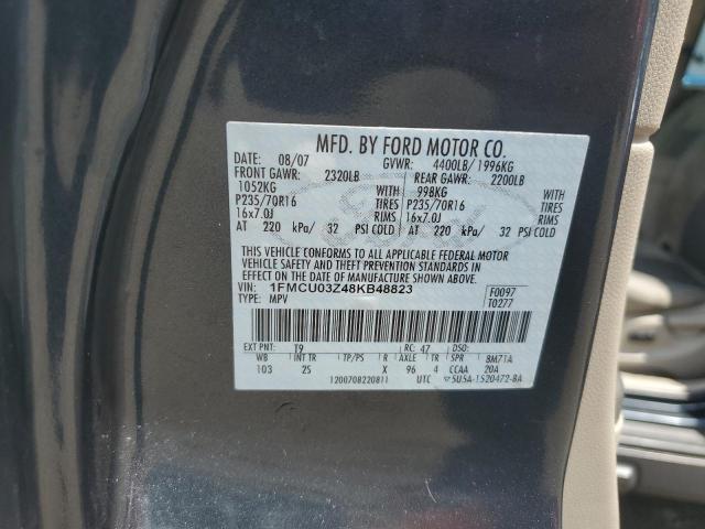 1FMCU03Z48KB48823 - 2008 FORD ESCAPE XLT CHARCOAL photo 13