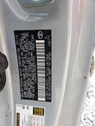 JTKJF5C7XE3077191 - 2014 TOYOTA SCION TC 银色 照片 12