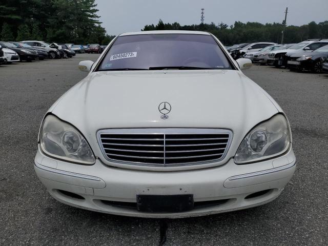 WDBNG70J42A299653 - 2002 MERCEDES-BENZ S 430 WHITE photo 5