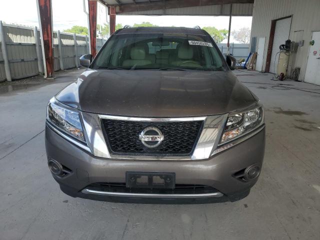 5N1AR2MN6EC638976 - 2014 NISSAN PATHFINDER S GRAY photo 5
