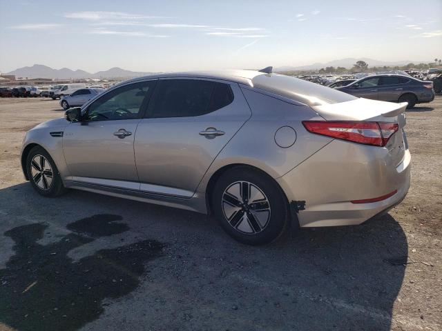 KNAGM4AD5D5050149 - 2013 KIA OPTIMA HYBRID GRAY photo 2