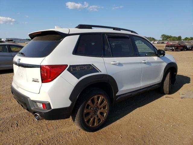 5FNYF8H09PB004127 - 2023 HONDA PASSPORT ELITE WHITE photo 3