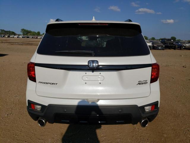 5FNYF8H09PB004127 - 2023 HONDA PASSPORT ELITE WHITE photo 6