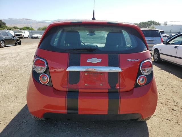 1G1JA6SH5C4118980 - 2012 CHEVROLET SONIC LS RED photo 6