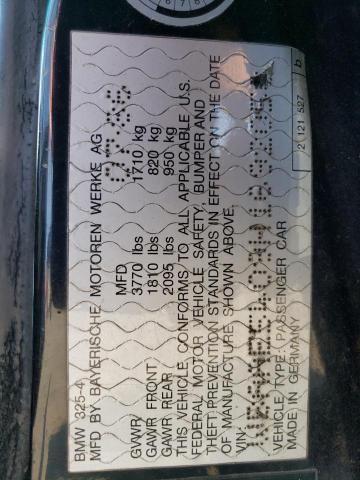 WBAAE5409H1692050 - 1987 BMW 325 BASE BLACK photo 12