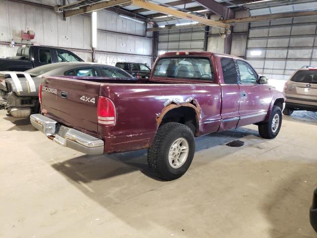 1B7GG22N6YS518130 - 2000 DODGE DAKOTA BURGUNDY photo 3