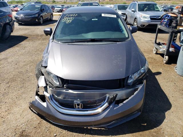 19XFB4F30FE000254 - 2015 HONDA CIVIC HYBRID L GRAY photo 5