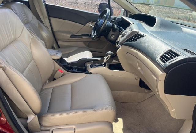 2HGFB2F97CH567345 - 2012 HONDA CIVIC EXL 勃艮第红 照片 5