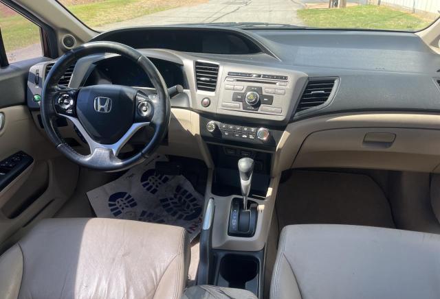 2HGFB2F97CH567345 - 2012 HONDA CIVIC EXL 勃艮第红 照片 9