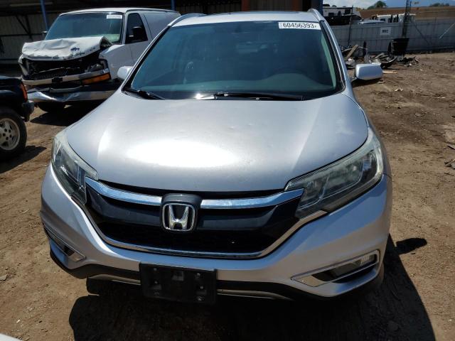 2HKRM4H75FH636428 - 2015 HONDA CR-V EXL SILVER photo 5