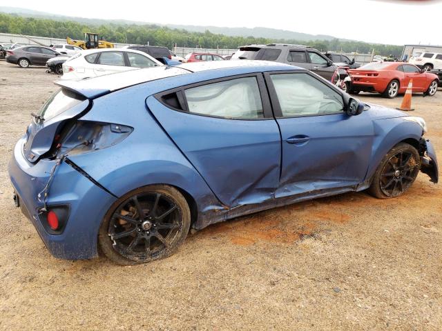 KMHTC6AE8GU262185 - 2016 HYUNDAI VELOSTER TURBO BLUE photo 3