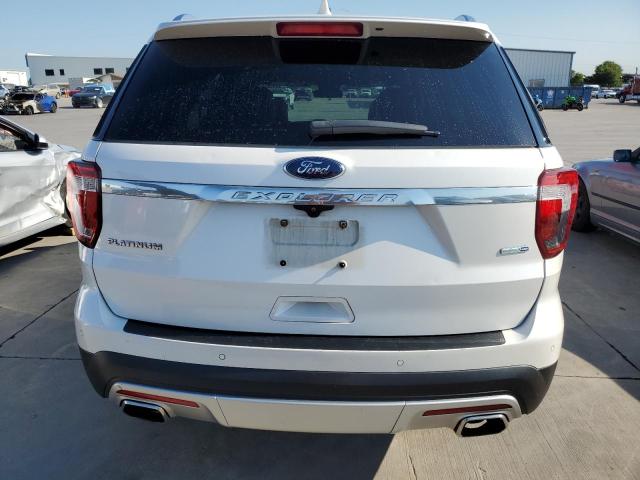 1FM5K8HT2HGC65613 - 2017 FORD EXPLORER PLATINUM WHITE photo 6