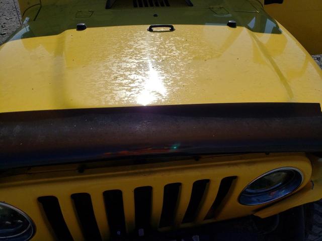 1J4FA49S12P756671 - 2002 JEEP WRANGLER / SPORT YELLOW photo 12