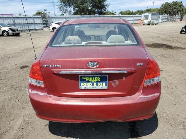 KNAFE222795645084 - 2009 KIA SPECTRA EX RED photo 6