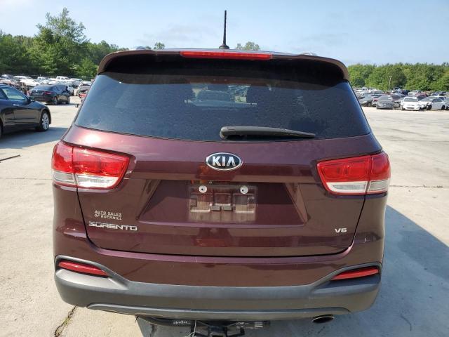 5XYPGDA59JG373173 - 2018 KIA SORENTO LX BURGUNDY photo 6