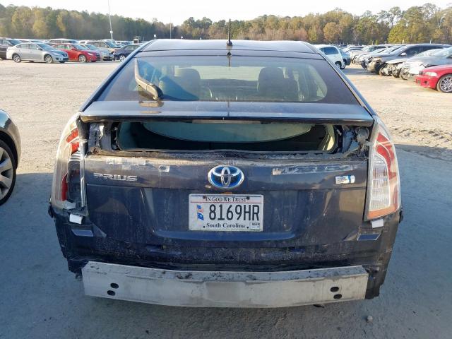 JTDKN3DU0C5379274 - 2012 TOYOTA PRIUS GRAY photo 9