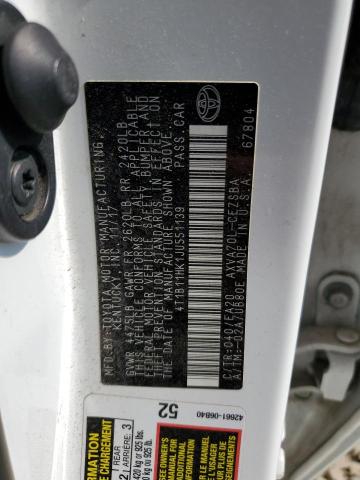 4T1B11HK1JU551139 - 2018 TOYOTA CAMRY L 白色 照片 13