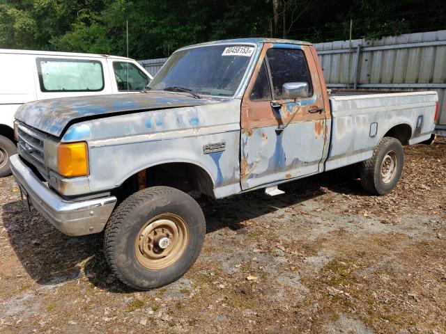 1FTEF26N8KPB05818 - 1989 FORD F250 BLUE photo 1