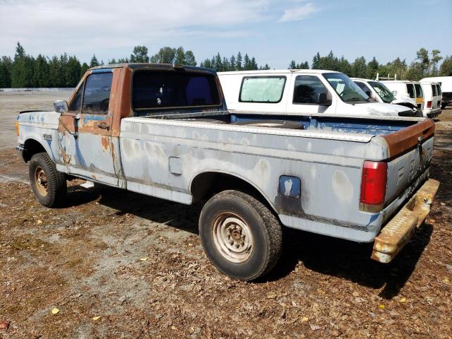 1FTEF26N8KPB05818 - 1989 FORD F250 BLUE photo 2