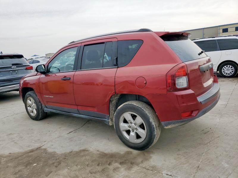 1C4NJCBAXED720366 - 2014 JEEP COMPASS SPORT Красный фото 2