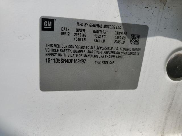 1G11D5SR4DF169497 - 2013 CHEVROLET MALIBU 1LT 白色 照片 13