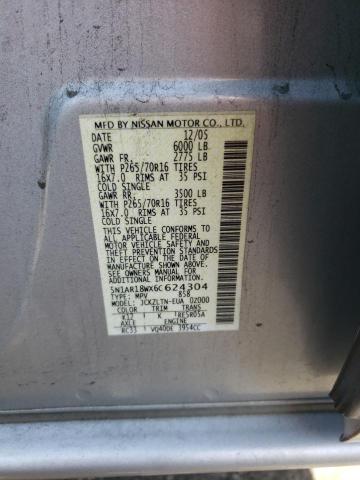 5N1AR18WX6C624304 - 2006 NISSAN PATHFINDER LE GRAY photo 13