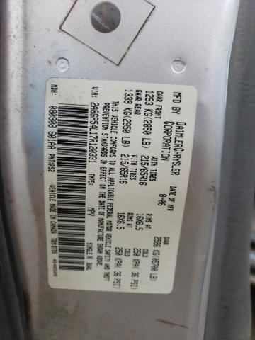 2A8GP54L17R120331 - 2007 CHRYSLER TOWN & COU TOURING Gümüş foto 12