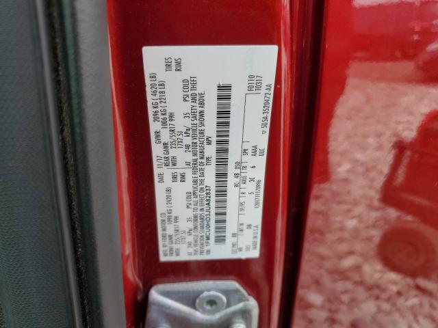 1FMCU0HD3JUA82837 - 2018 FORD ESCAPE SEL Qırmızı foto 13