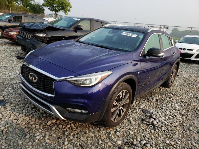 SJKCH5CR8HA036602 - 2017 INFINITI QX30 BASE BLUE photo 1