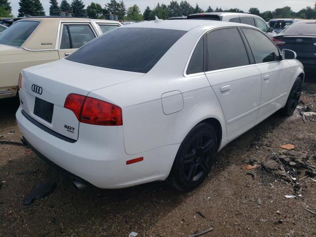 WAUDF78E07A274423 - 2007 AUDI A4 2.0T QUATTRO WHITE photo 3