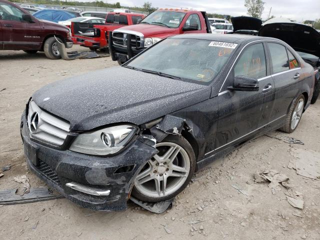 WDDGF8BB6CR230545 - 2012 MERCEDES-BENZ C 300 4MATIC BLACK photo 2