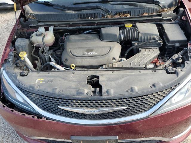 2C4RC1EG7HR805134 - 2017 CHRYSLER PACIFICA TOURING L PLUS MAROON photo 12