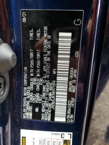 JTENU5JR7N5971894 - 2022 TOYOTA 4RUNNER SR5/SR5 PREMIUM 蓝色 照片 13