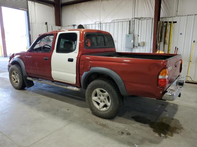 5TEGN92NX2Z106343 - 2002 TOYOTA TACOMA DOUBLE CAB PRERUNNER RED photo 2