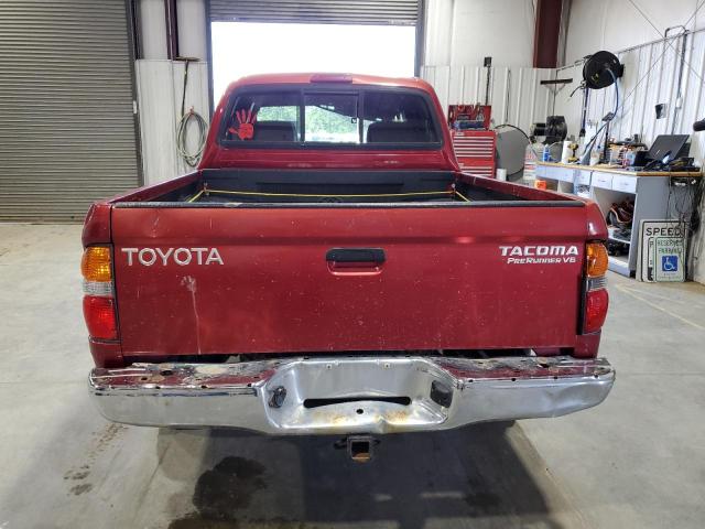 5TEGN92NX2Z106343 - 2002 TOYOTA TACOMA DOUBLE CAB PRERUNNER RED photo 6