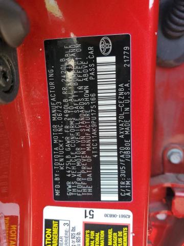4T1C11AK9PU175166 - 2023 TOYOTA CAMRY LE 红色 照片 12
