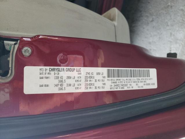 2A4RR5D17AR353897 - 2010 CHRYSLER TOWN & COU TOURING 勃艮第红 照片 13