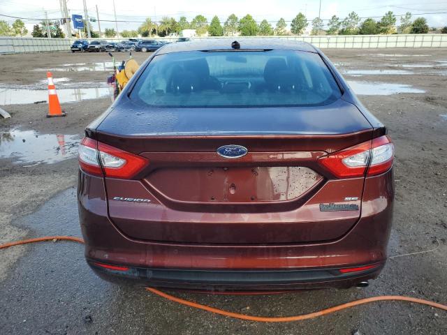 3FA6P0H73GR211247 - 2016 FORD FUSION SE BURGUNDY photo 6