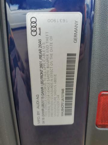 WAUB4CF51JA101946 - 2018 AUDI S5 PREMIUM PLUS ლურჯი ფოტო 13