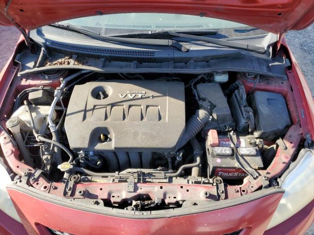 JTDBL40E699042443 - 2009 TOYOTA COROLLA BASE RED photo 11