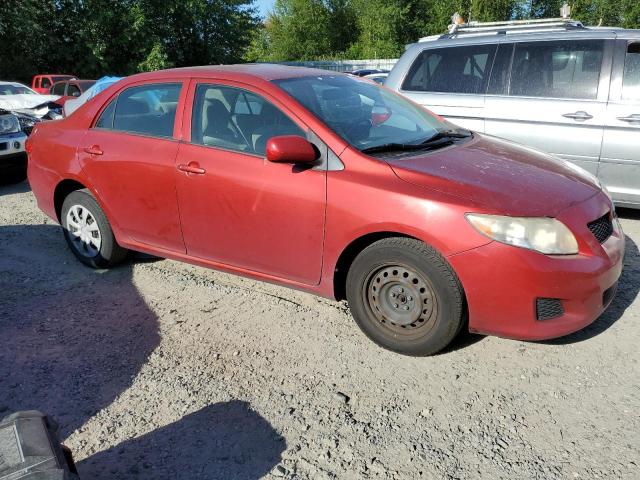 JTDBL40E699042443 - 2009 TOYOTA COROLLA BASE RED photo 4