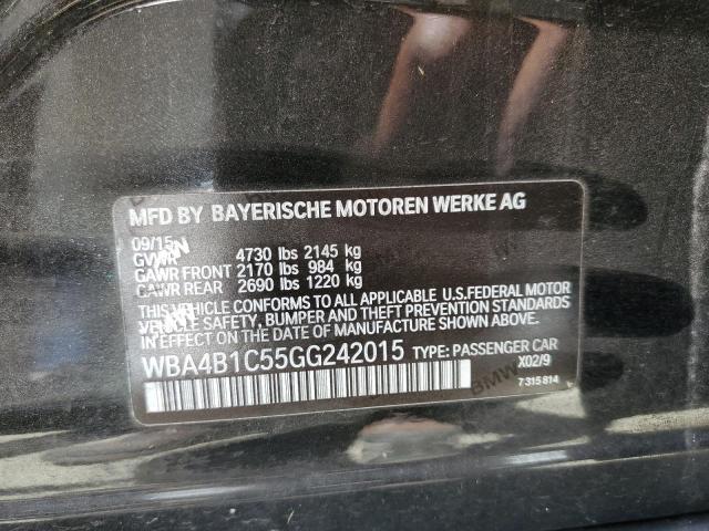 WBA4B1C55GG242015 - 2016 BMW 435 I GRAN COUPE CHARCOAL photo 12