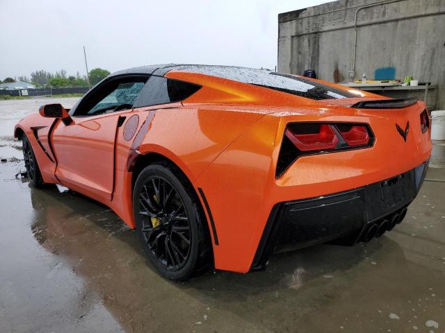 1G1YB2D70F5105772 - 2015 CHEVROLET CORVETTE STINGRAY 1LT ORANGE photo 3