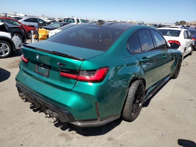 WBS33AY04MFL18746 - 2021 BMW M3 COMPETITION მწვანე ფოტო 3