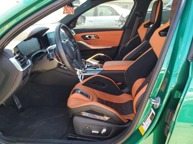 WBS33AY04MFL18746 - 2021 BMW M3 COMPETITION მწვანე ფოტო 7