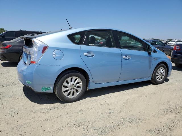 JTDKN3DP7C3020090 - 2012 TOYOTA PRIUS PLUG BLUE photo 3