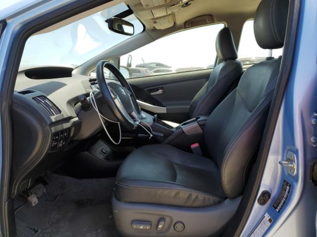 JTDKN3DP7C3020090 - 2012 TOYOTA PRIUS PLUG BLUE photo 7